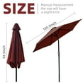 thumbnail image 2 of FlexWave 9-Foot Outdoor Patio Umbrella with Crank Lift & Tilt — UV-Protective Garden and Poolside Sun Shade Canopy, 2 of 8