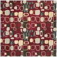 thumbnail image 5 of SAFAVIEH Wyndham Megan Geometric Area Rug, Red/Multi, 7' x 7' Square, 5 of 8