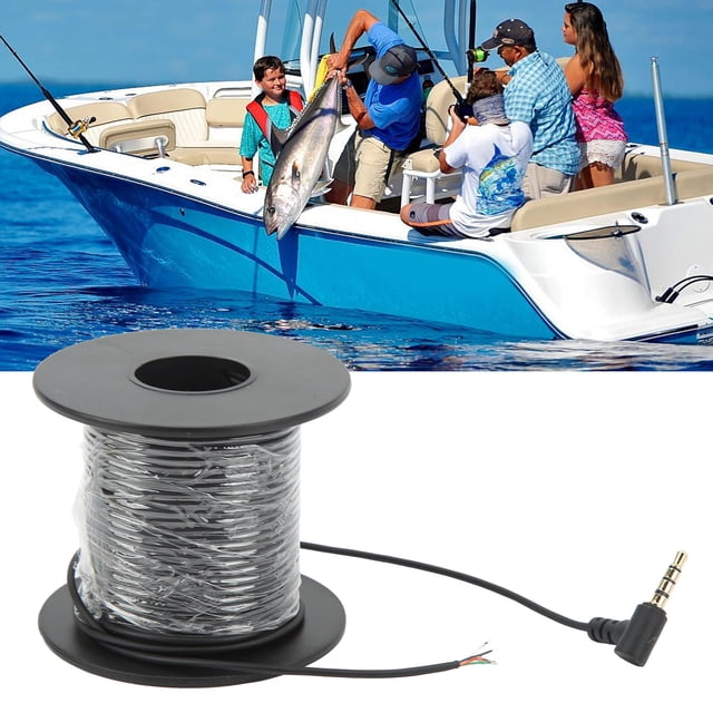 Fishing Camera Cable HD Transmission Fish Finder Cable with 3.5mm Headphone Plug Waterproof Stable Performance For Fishing Enthusiasts Accessories