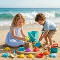 thumbnail image 6 of Beach Sand Toys, Outdoor Water Toys, 11X6 in Plastic, Sand Buckets and Shovels for Student, Back Yard Activity, Summer, Bright Multi Color, 14 Pc, 6 of 6