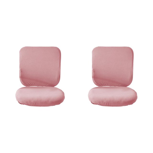 Guardoinrt Soft and Breathable Swivel Chair Cover Seating Experience Pink Backrest + Cushion Cover 2Set