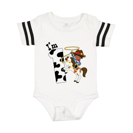 

Inktastic I m One-cowboy Riding Horse Birthday Gift Baby Boy Bodysuit
