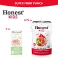 thumbnail image 5 of (4 pack) Honest Kids Organic Super Fruit Punch Juice, 6.75 fl oz, 8 Pouches, 5 of 7
