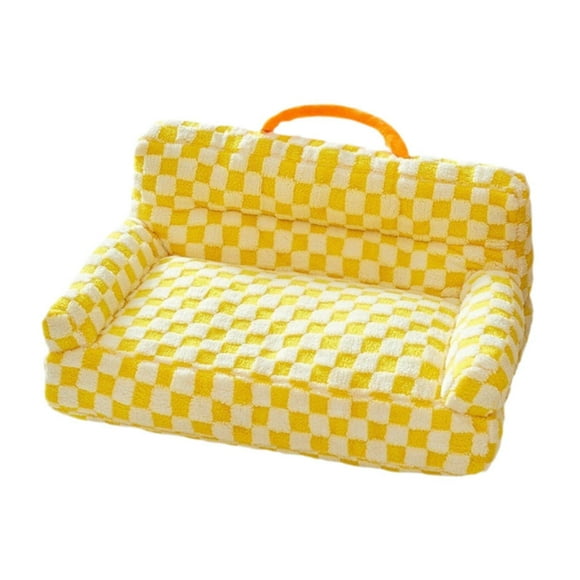 Almencla Cat Couch Bed Pet Couch Bed Nonslip Bottom Washable Decor with Handle Cat