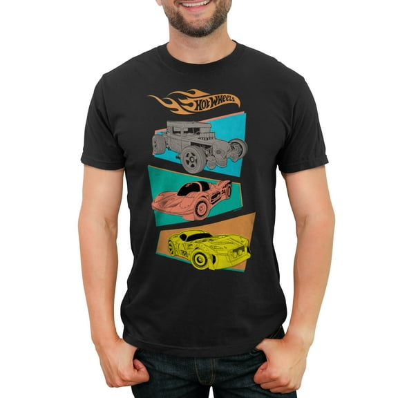 Men's Hot Wheels Retro Vehicles  Graphic T-Shirt