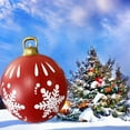 thumbnail image 4 of 60cm Inflatable Christmas Ball with Light Glow Giant Atmosphere Ball Home Garden, 4 of 8