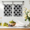 thumbnail image 3 of Grey Geometric Kitchen Towels Set of 3, Black White Boho Absorbent Dish Towels for Kitchen, Microfiber Hand Towel, Quick Drying Tea Towel for Cleaning Decorative Dishcloths, 3 of 7