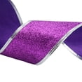 thumbnail image 2 of 33Ft/10Meters Purple Glitter Christmas Ribbon Wreath Present Wedding Arts Crafts Gift Wrapping, 2 of 2