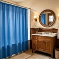 thumbnail image 4 of Shower Stall Curtain Or Liner Flexible Sturdy Plastic Curtain Water Repellent For Bathroom Hotel Dark Blue, 4 of 6
