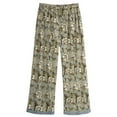 thumbnail image 2 of FLORIANA Womens Pajama Pants Lounge Pants Floral Wide Leg Pants, William Morris - Sage - 1X, 2 of 2