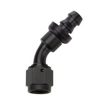 Allstar Performance ALL49433, Pushlock Hose End Black 45 Deg Elbow -8 0