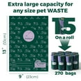 thumbnail image 3 of ATIFBOP Recycled Dog Poop Bags,65% GRS-Certified Recycled Plastic 270 Count Extra Thick and Leak-proof(Scented), 3 of 7