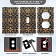 thumbnail image 3 of Yayeee Blank Wall Plate Cover 1-Gang 4.5"x2.7" Home Unused Decorative Outlet, Classic Floral, 3 of 7