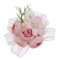 thumbnail image 1 of Ramillete de muñeca Pulsera Flores de mano Boda Fiesta de baile Joyas Rosa Rosado Sunnimix Corsage de la flor, 1 of 8