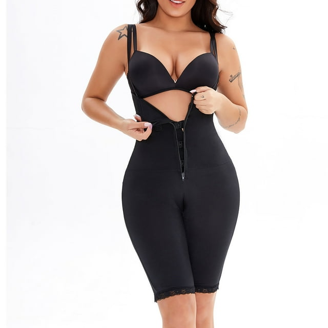 Fajas moldeadoras Body con cremallera Fajas con glúteos expuestos que adelgazan y levantan las caderas Ropa interior moldeadora de corte abierto Fajas para mujer