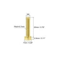 thumbnail image 2 of Unique Bargains Brass Hex Bolts, M4x20mm 5 Pack Fully Thread Grade 4.8 Machine Screws, 2 of 4