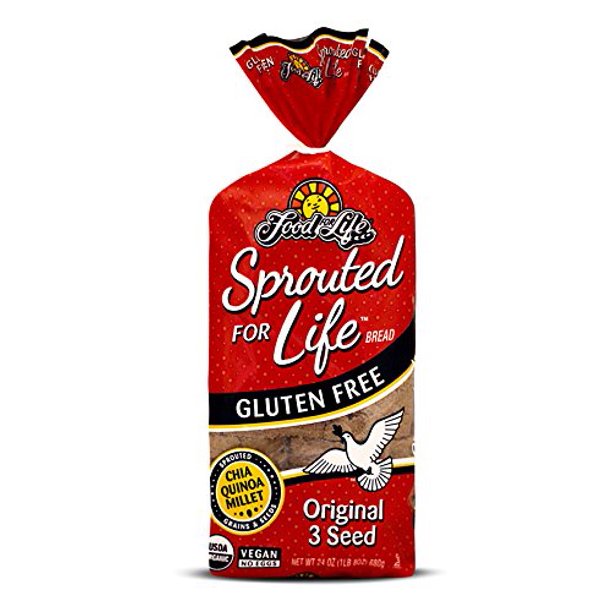 Food For Life Bread Gluten Free Sprouted Original, 24 Ounce (Pack of 6)