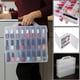 thumbnail image 2 of Organizador universal de esmaltes de uñas y cosméticos, 48 frascos, transparente, de doble cara, estuche de almacenamiento portátil con divisor de espacio ajustable., 2 of 5