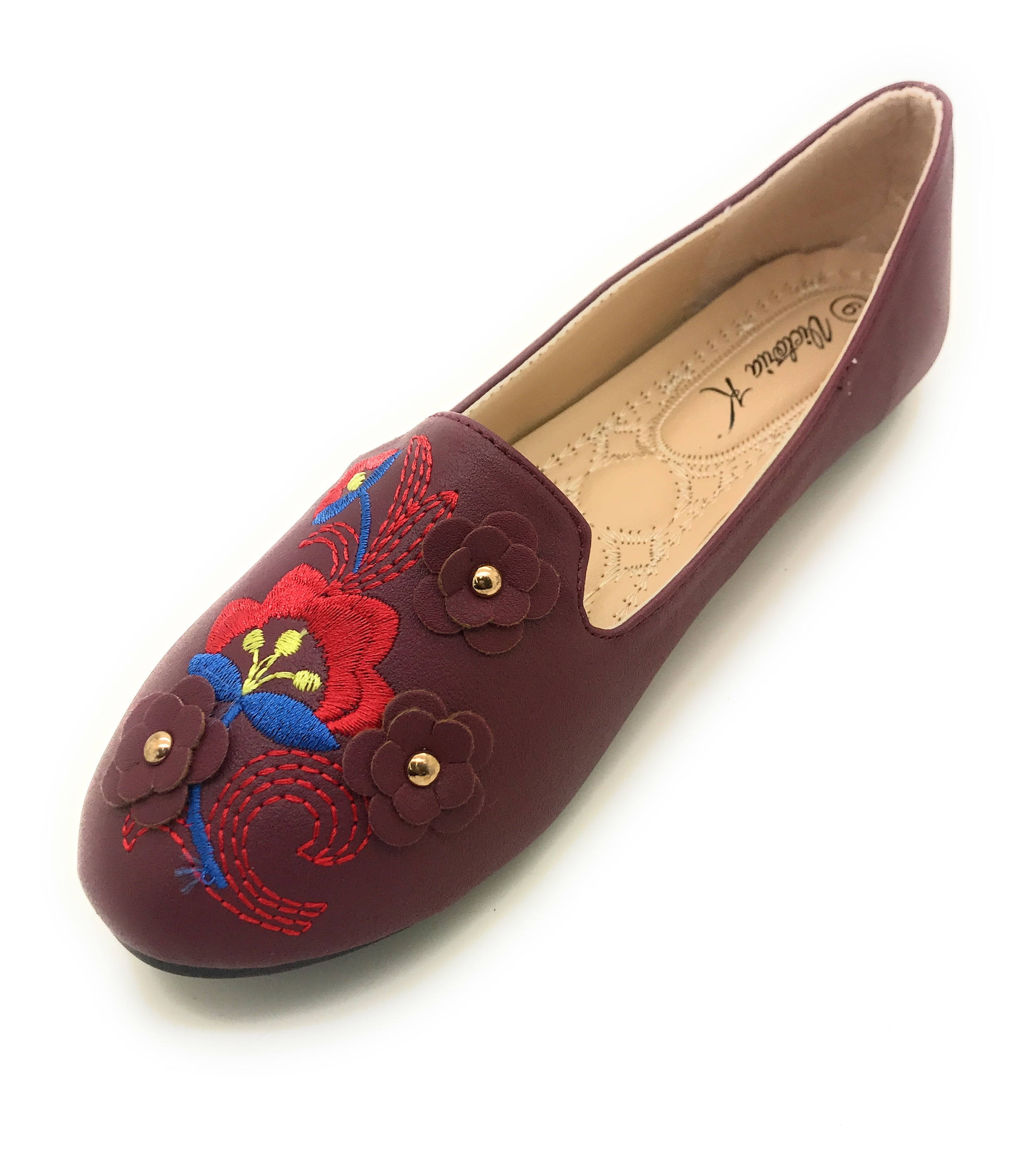 Victoria K Embroidered Ballet Flat (Women's)