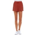thumbnail image 5 of Be Bop Juniors Solid Challis Pom Pom Trim Shorts Large Clay brown, 5 of 9