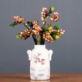 thumbnail image 4 of Cranberries Simulation Branch Fake Berries Fruit Bouquet Decorations Wild 4 Forks Colorful 1pc 47CM Artificial Flower, 4 of 6