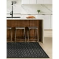 thumbnail image 3 of Unique Loom Outdoor Trellis Textured Collection Area Rug - Spatial (5' 3" x 8' Rectangle Charcoal/Ivory), 3 of 8