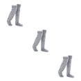 thumbnail image 1 of maskred Winter Warmth In Knee Socks Must-have For Freezing Temperatures Warm Socks Polyester Cozy Slipper Socks Winter Socks silver grey 3Set, 1 of 6