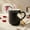 1pc, variant on Heart-Shaped Color Changing Magic Ceramic Mug Funny Color Changing Coffee Cup with Handle That Reveals Surprise Design When Filled with Hot Beverage Romantic Gift for Couples