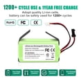 thumbnail image 6 of 3.0Ah RVBAT850 Li-ion Battery for Shark ION & Eufy Robot Vacuum 11S RV1001AE, 6 of 6