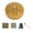 Gold, variant on 3In Steel Tongues Drum Musical Instrument 6 Tunes Hand Pan Tanks Drum Light Weight Portable Music Accessories