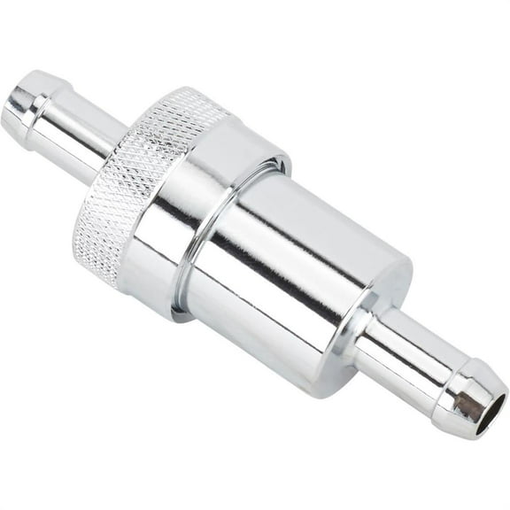 Chrome Fuel Filter for 3/8 Inch Hose