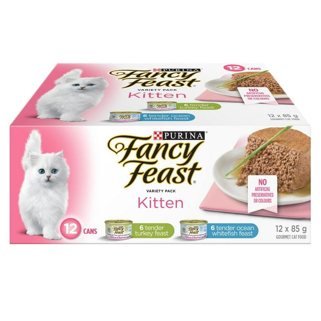 Fancy Feast Assortiment Pâté pour Chatons, Nourriture pour Chats 85 g x 12