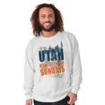 thumbnail image 2 of Utah Now Open On Sundays UT State Souvenir Womens Mens Crew Sweatshirt Brisco Brands, 2 of 2