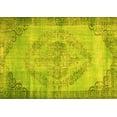 thumbnail image 1 of Ahgly Company Machine Washable Indoor Rectangle Abstract Yellow Contemporary Area Rugs, 7' x 10', 1 of 4