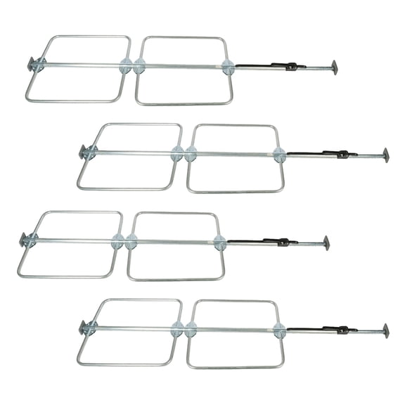 (4 Pack) Bolt-On Hoop Set For Load Locks 1" Round Dia