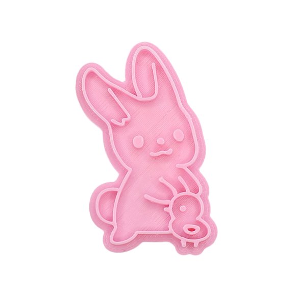 TIELUTT Easter Cookie Cute Home 3d Three- Pressing Cookie Baking Tool Jelly Molder Pie Cutouts Mylar Sealer Adult Cookie Christmas Mini Heart Shaped Cake Pans
