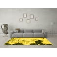 thumbnail image 3 of Ahgly Company Indoor Rectangle Abstract Yellow Modern Area Rugs, 2' x 5', 3 of 4