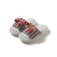 thumbnail image 2 of EKVAHL Cherry Slippers Cute Fuzzy Slippers for Women Girls with Bow Cozy Plush Indoor House Shoes Open Toe Bedroom Comfy Shoes Warm Non-Slip Home Slippers, 2 of 4