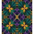thumbnail image 3 of Ambesonne Floral Duvet Cover Sets, Antique Window Style, 2-Queen, Green Purple, 3 of 7