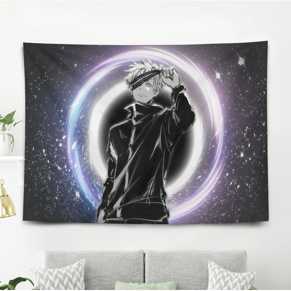 Satoru Gojo Tapestry Wall Decor Wall Hanging for Bedroom 5x3ft Birthday Gift