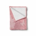 thumbnail image 2 of Rose Soft Flannel Fleece Throw Blanket, Dreamy Fantasy Spring Nature with Flourish Ornament and Flying Butterflies, Cozy Plush for Indoor and Outdoor Use, 60" x 80", Pale Rose Rose, by Ambesonne, 2 of 6