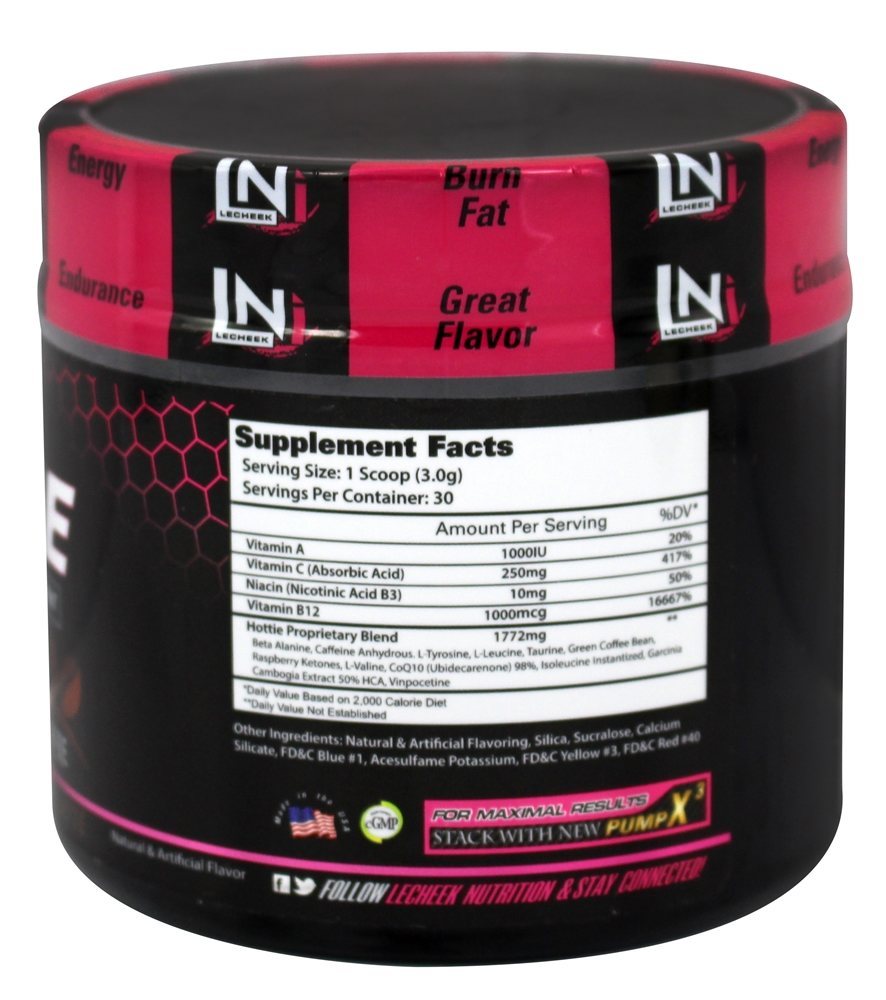 Lecheek Nutrition Hottie Women S Pre Workout Caramel Latte 3 2 Oz Walmart Com Walmart Com