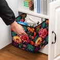 thumbnail image 5 of Cactus Foldable Storage Basket Organizer Bins with Handle, 10.8"x10.5"x10.6", Large Capacity Storage Bins, 5 of 6