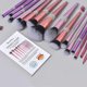 thumbnail image 4 of 15Pcs ULTRA SOFT LABELED Makeup Brushes Set with Powder foundation Contour blush Brush Face Brush,Shadow,Domed Blending,Tapered Blender Brush (15Pcs C, 4 of 4