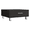 Black + Particle Board + Particle Board, variant on Modern Coffee Table with Hairpin Legs and Two Shelves for Small Living Room, Espresso Brown Rectangular Particle Board Table, 39.8W x 17.7D x 17.7H