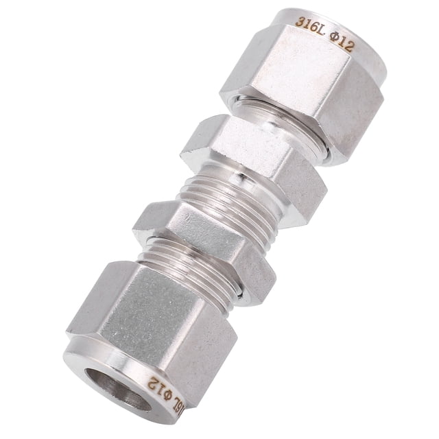 Ferrule Compression Fitting,316 Stainless Steel Double Double Ferrule Bulkhead Connector Stainless Steel Bulkhead Connector Crafted with Care