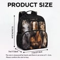 thumbnail image 7 of Aplkyhs Horse Summer Backpack Lightweight School Bag for Age 9-12 Water Repellent Bookbag for Kids, 7 of 7