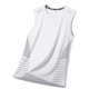 thumbnail image 4 of Camiseta deportiva sin mangas de seda helada para hombre - Camiseta holgada para correr y hacer gimnasia, 4 of 4