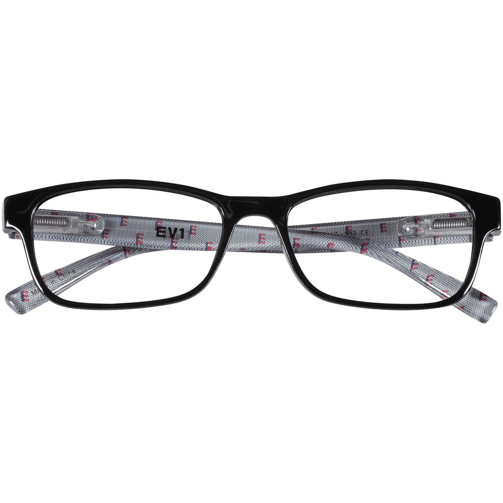 (2 pack) EV1 Skylar Black +1.75 Reading Glasses with Case