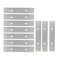 FACEGA 10Pcs 4inch Scraper Blades Thickened Sharp Carbon Steel Universal Clean Tool Blade Set for Window